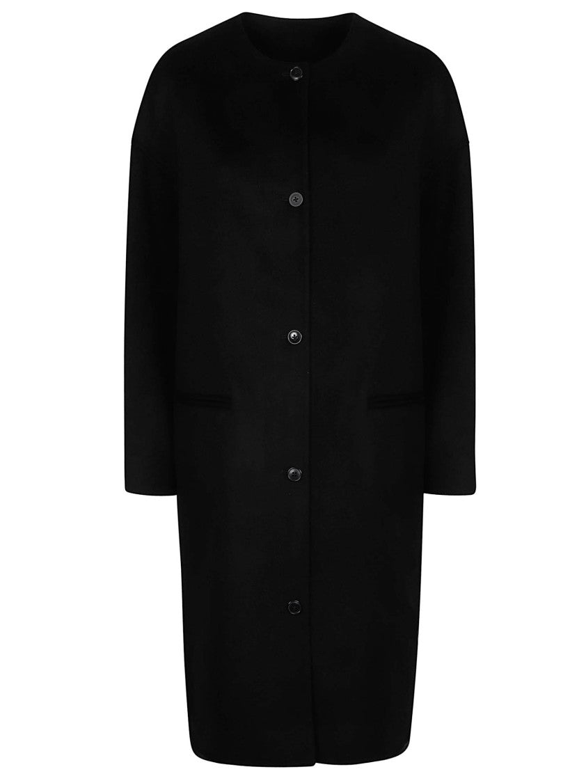 Loulou De Saison Kerry Oval Silhouette Wool Coat