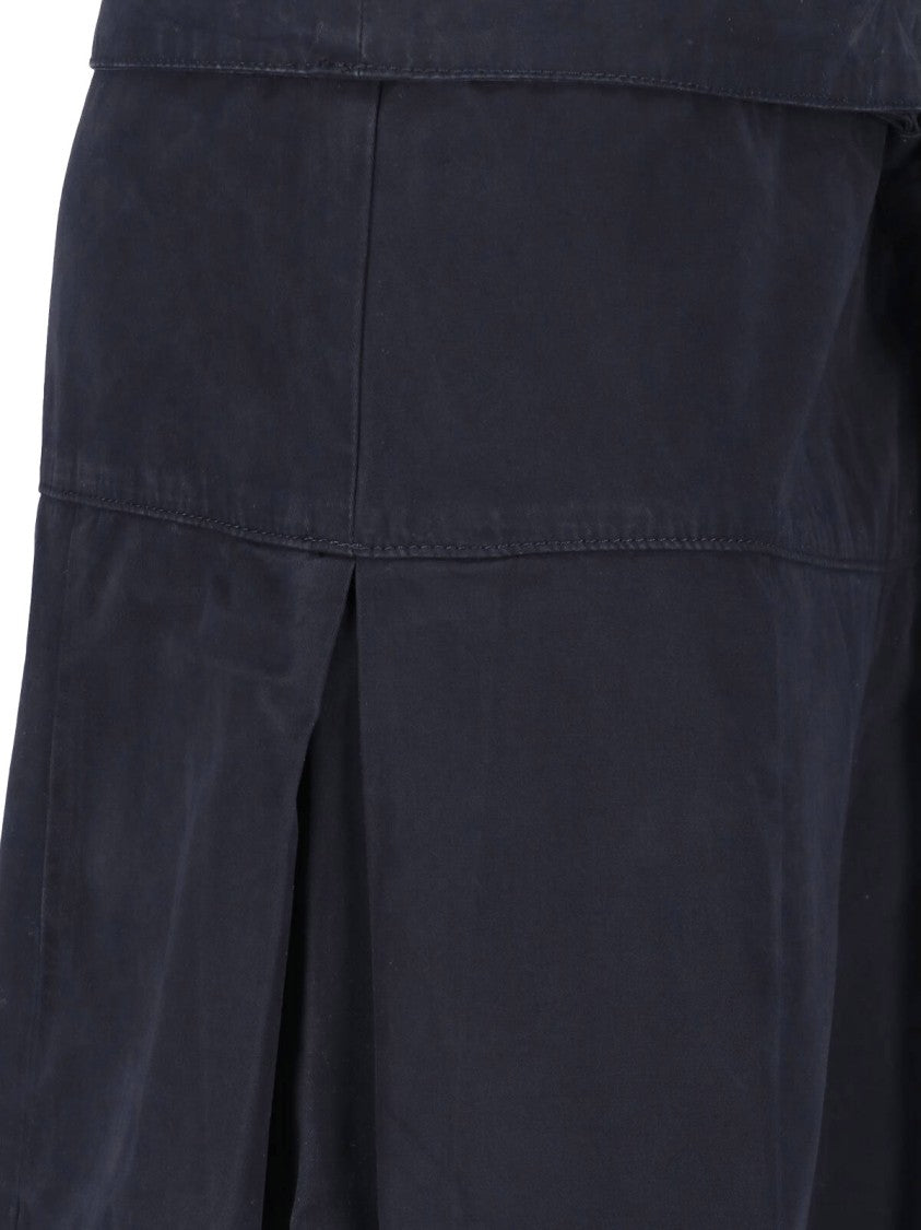 Matteau Wide-Leg Cropped Trousers With Self-Tie Belt