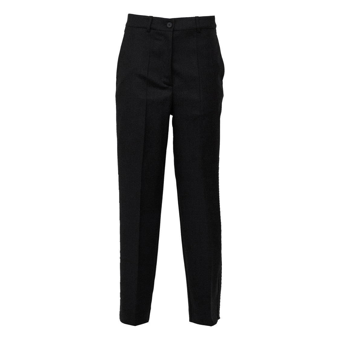 Parosh Melange Gabardine Straight-Leg Pants