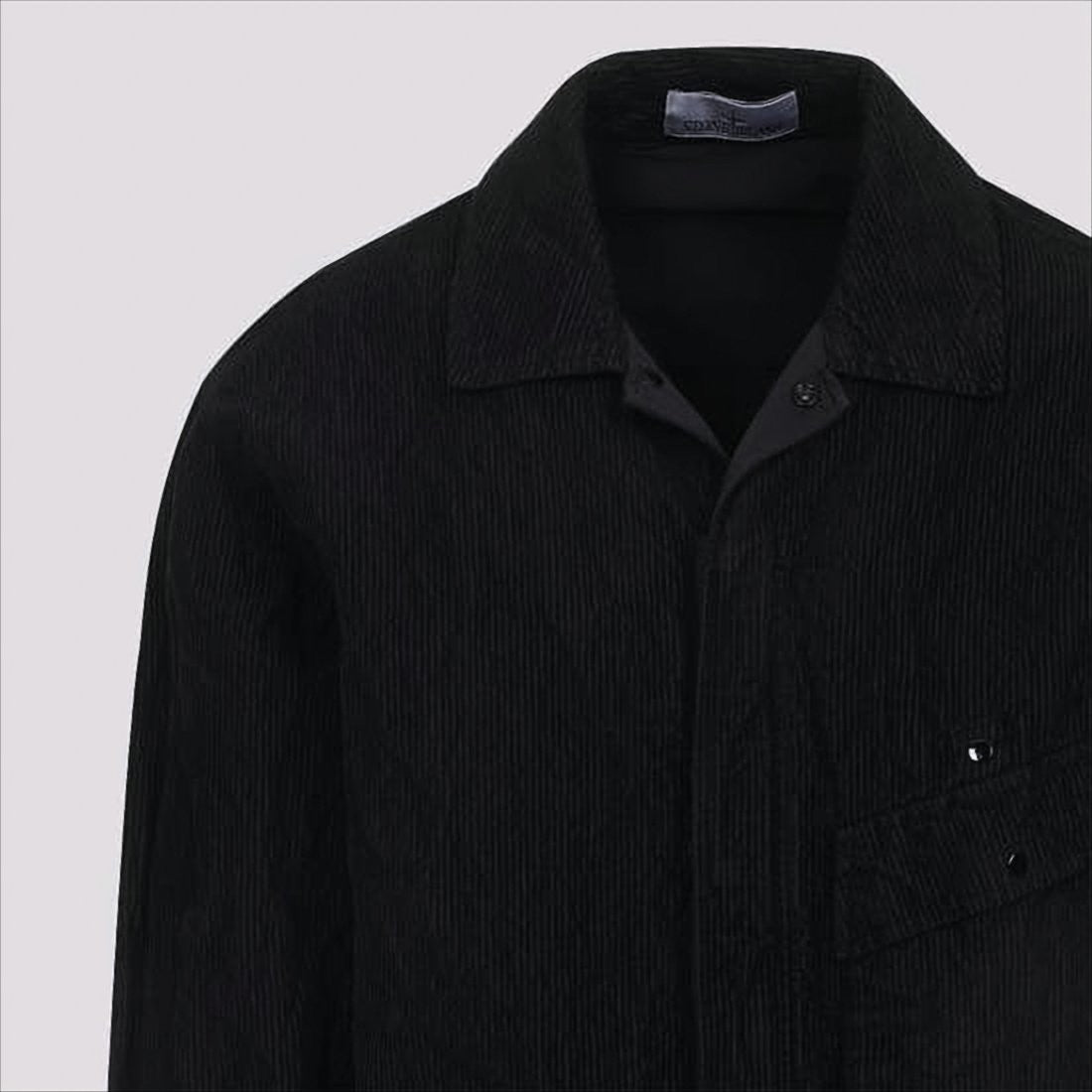 Stone Island Textured Black Casual Jacket
