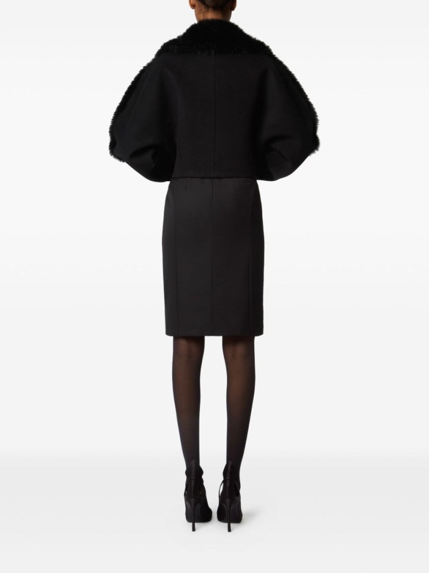 Nina Ricci Black Concealed Fastening Side Pocket Jacket