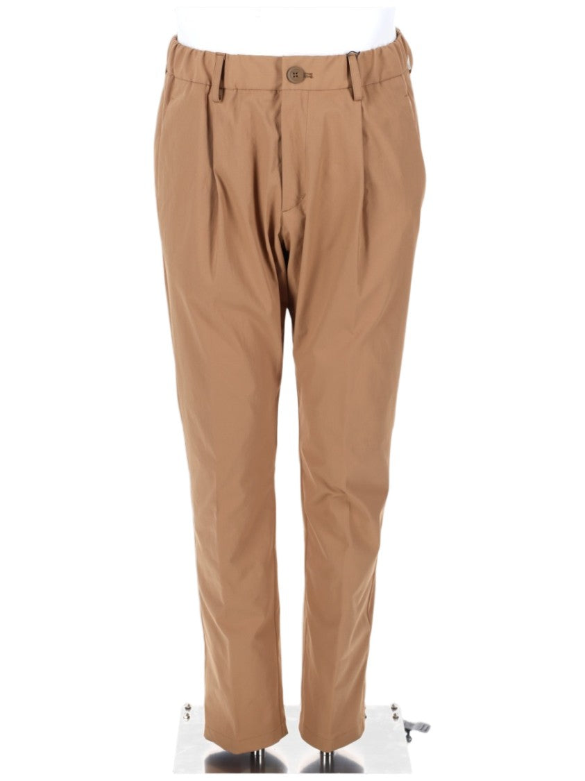 Herno Beige Structured Straight-Leg Pants