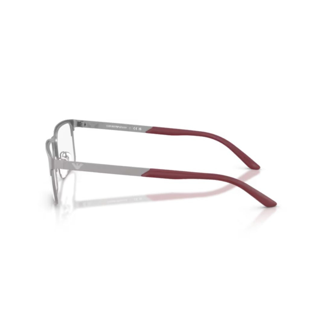 Emporio Armani 0Ea1170 Rectangular Metal Eyeglass Frames With Adjustable Nose Pads