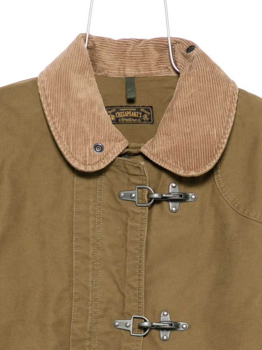 Chesapeake's Brownish-Green Jacket With Corduroy Collar