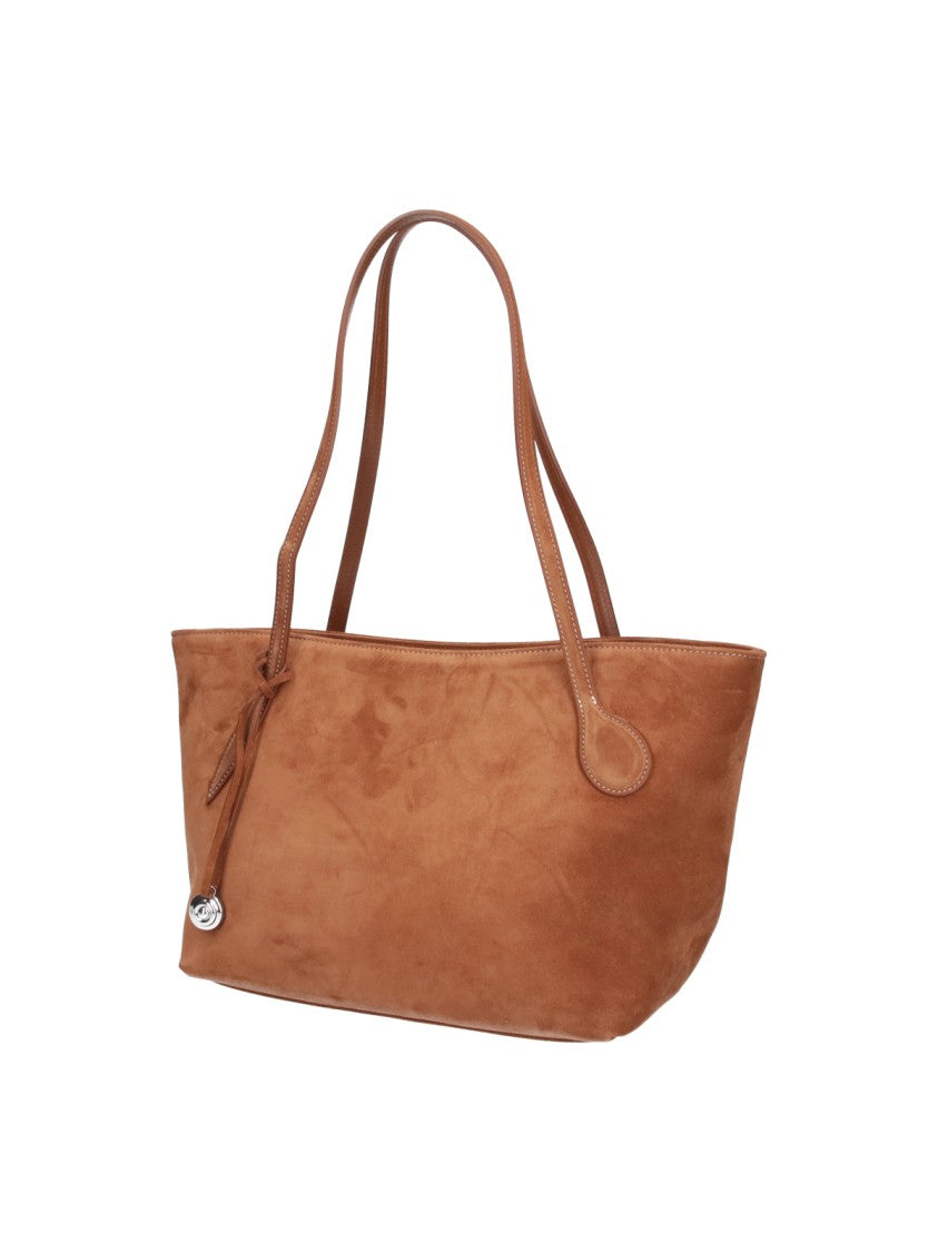Liffner Brown Sprout Calf Suede Tote