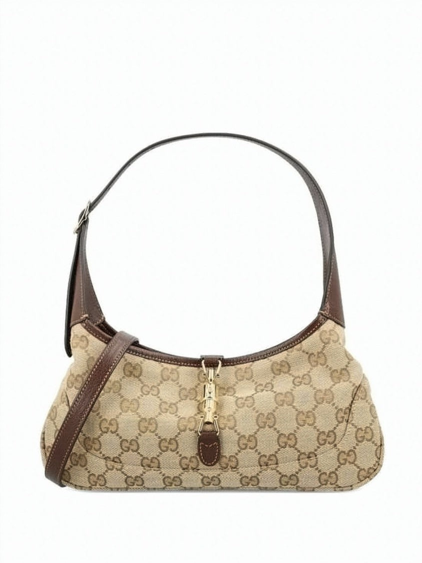 Gucci Monogram Canvas Slim Shoulder Bag
