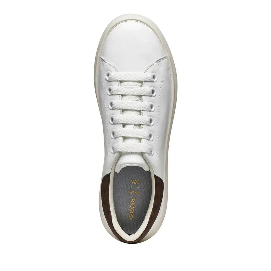 Geox Black Spherica Ecub Textured Detail Leather Sneakers