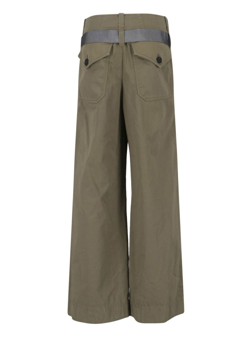 Seafarer Wide-Leg Pants – Green
