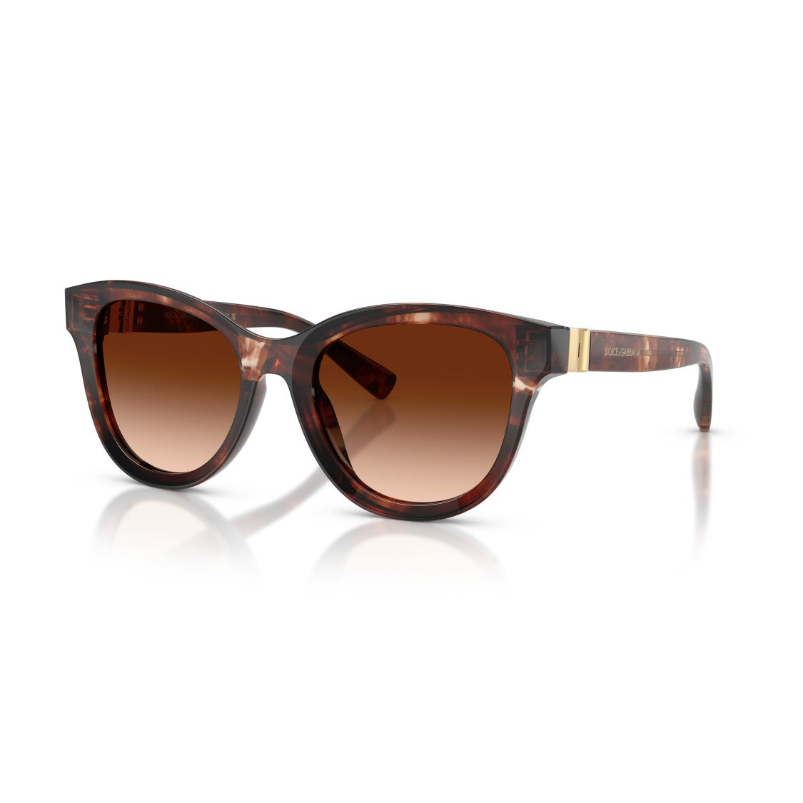 Dolce & Gabbana 0Dg4533 Rounded Tortoiseshell Sunglasses With Gradient Lenses