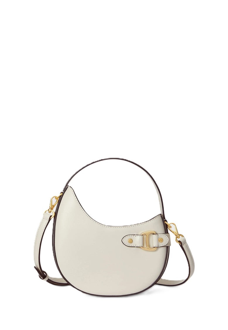 Lauren Ralph Lauren White Tasha Small Rattan Shoulder Bag
