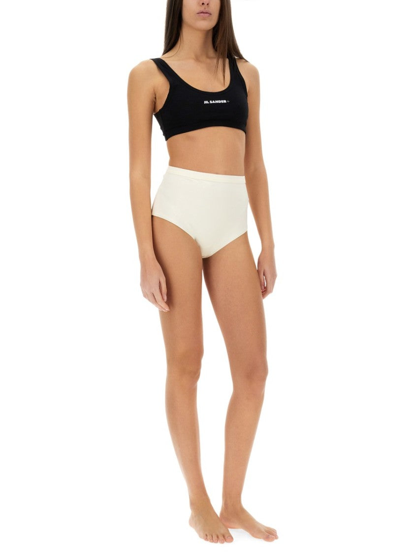 Jil Sander High-Waisted Bikini Briefs With Logo Band