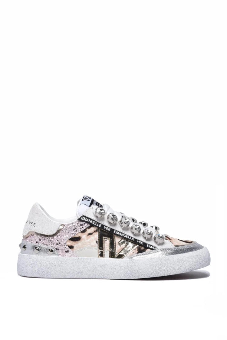 Emanuélle Vee Multicolor Cavallino Leather Women Sneakers