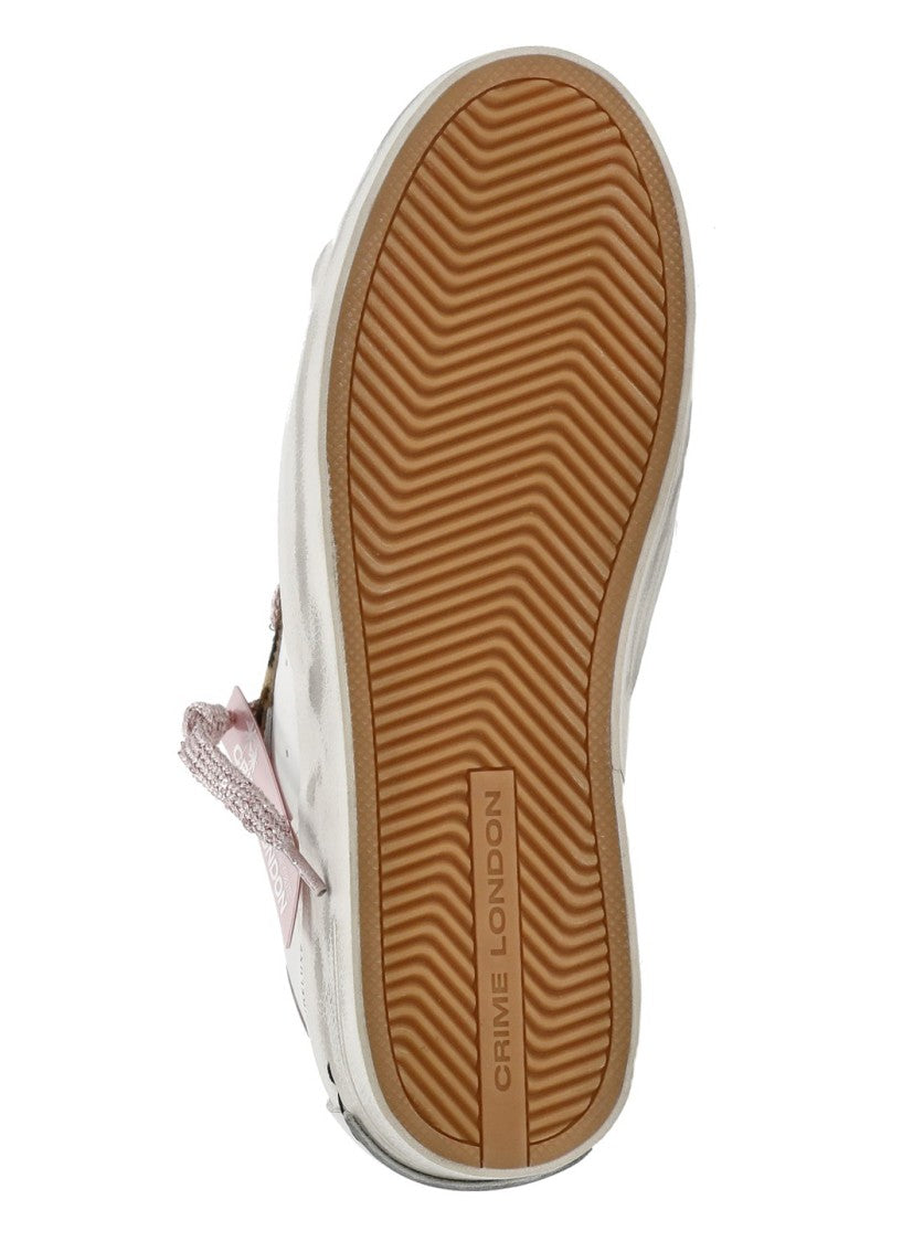Crime London White Sk8 Deluxe Wedge Sneakers