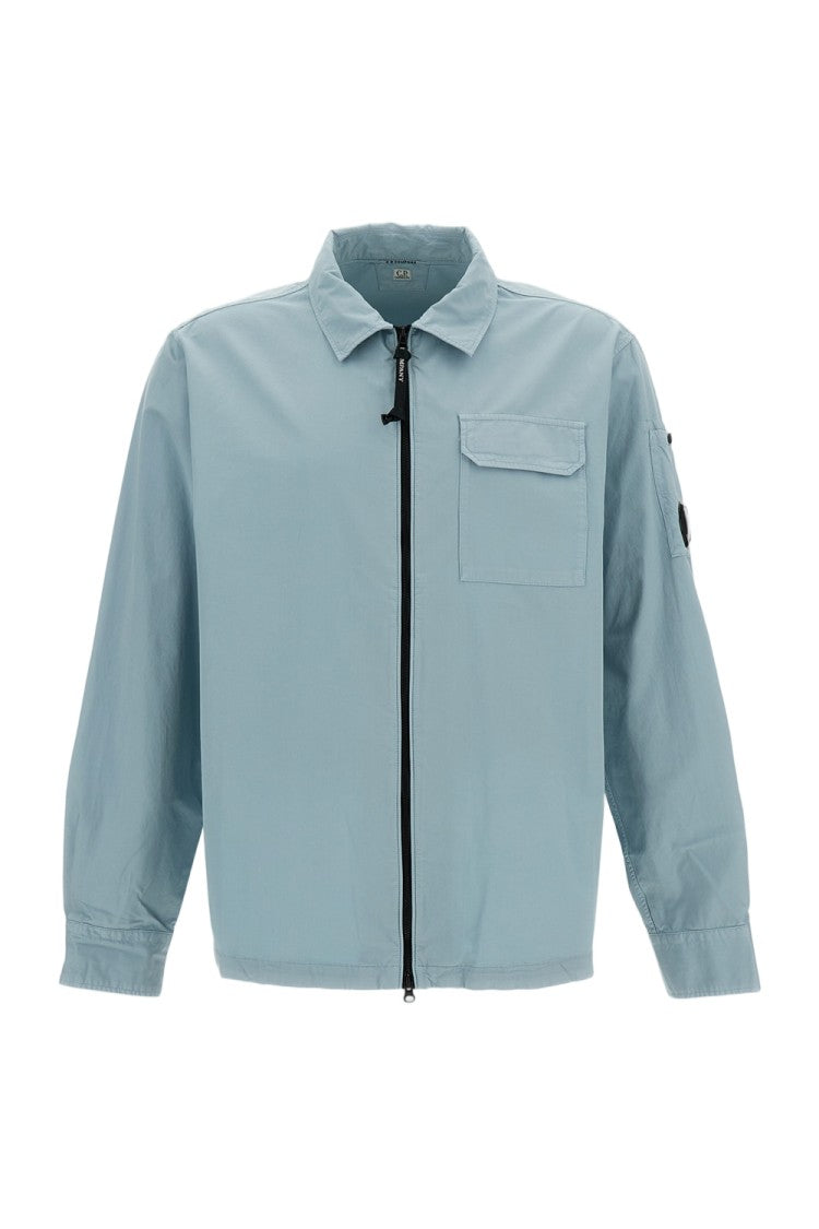 C.P. Company Light Blue Organic Gabardine Shirt Jacket