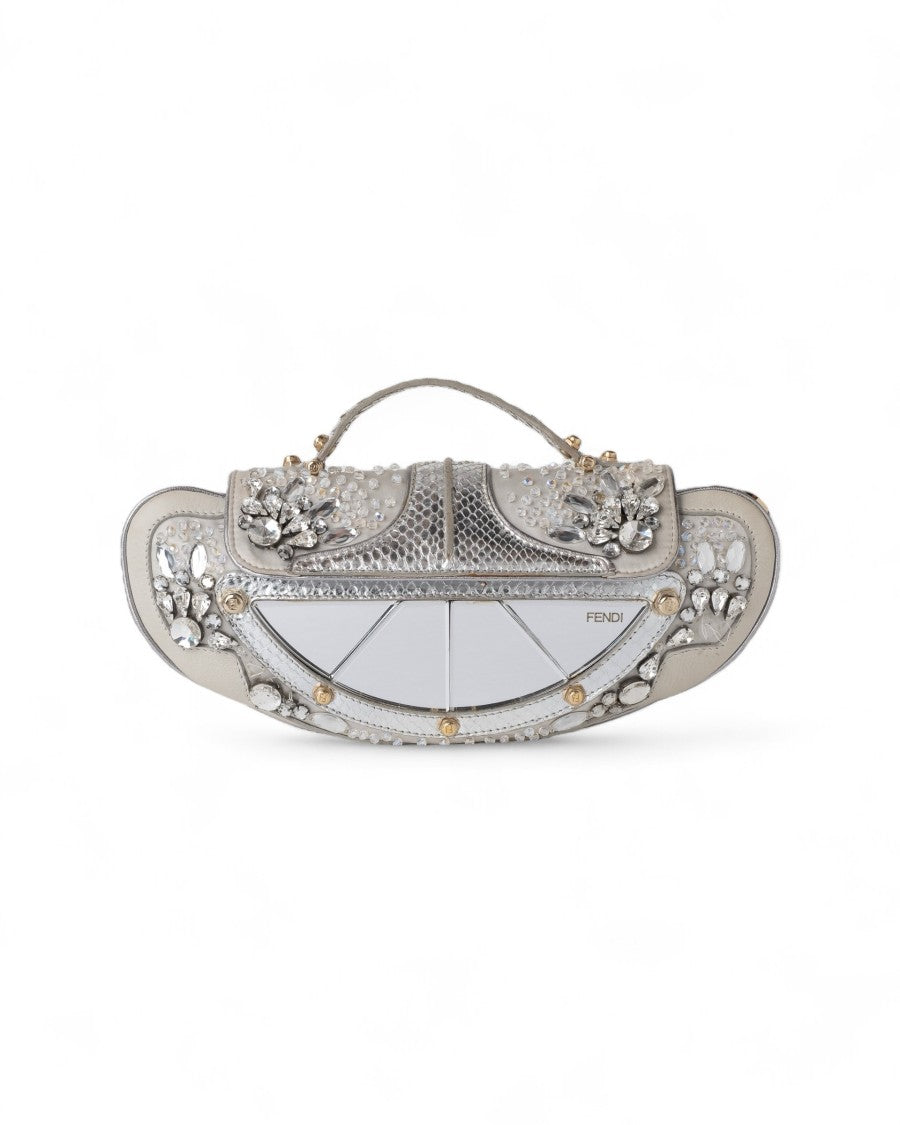 Fendi Vanity Mirror With Ice-Colored Satin