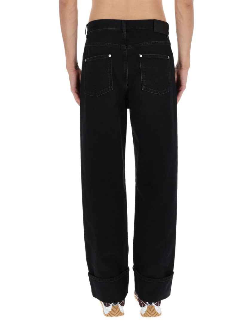 Bottega Veneta Wide-Fit Jeans With Folded Hem Detail