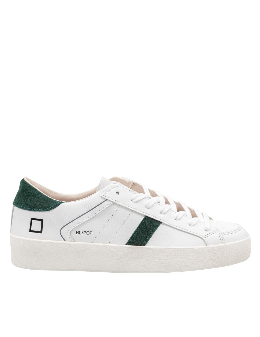 D.A.T.E Hill Low Leather Sneakers In White