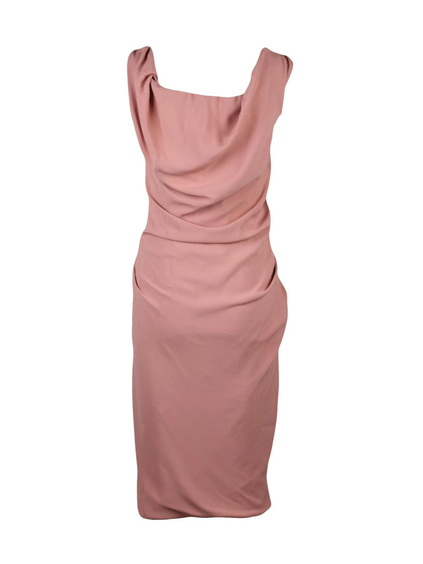 Vivienne Westwood Ruching Detail Pencil Dress With Boat Neckline