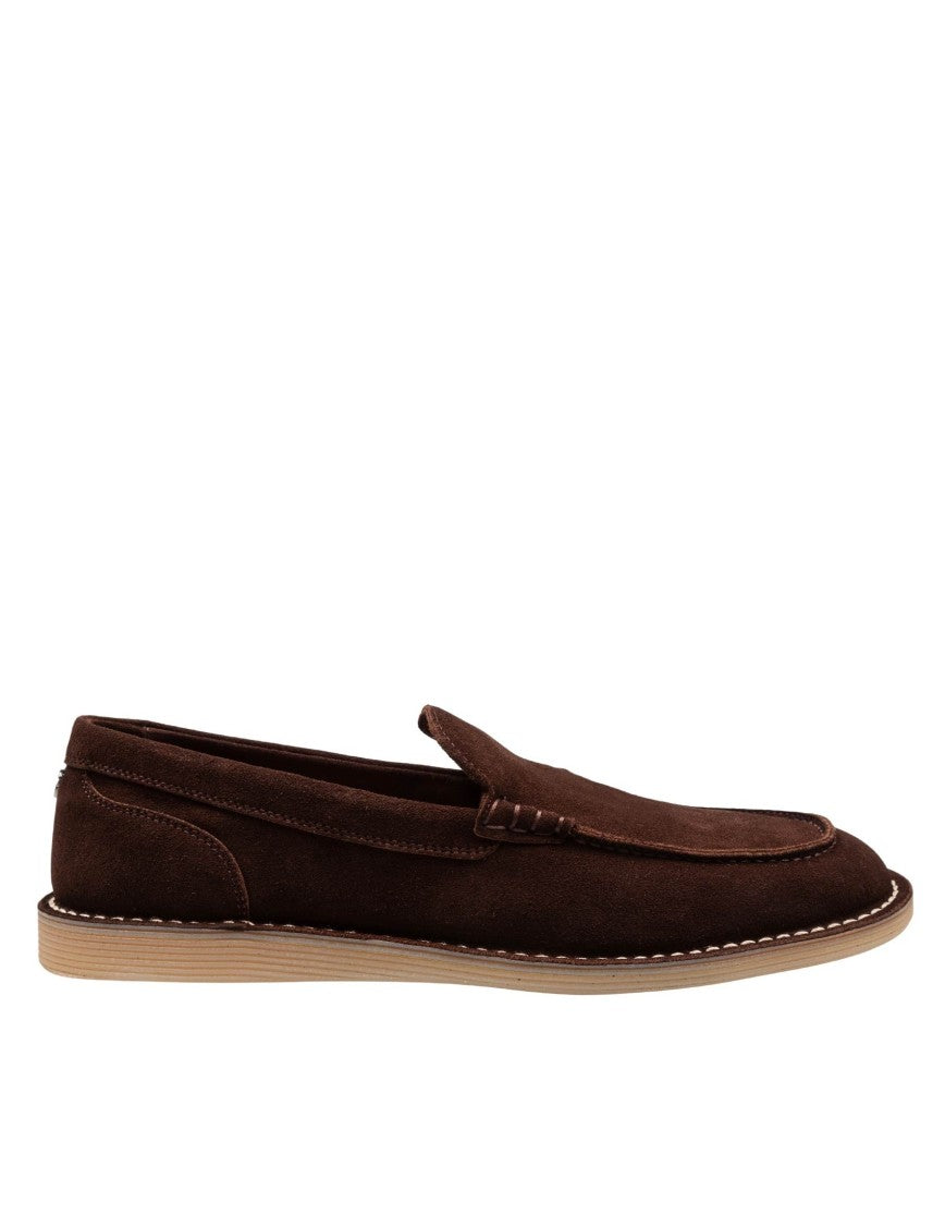 Dolce & Gabbana Brown Suede Moccasins
