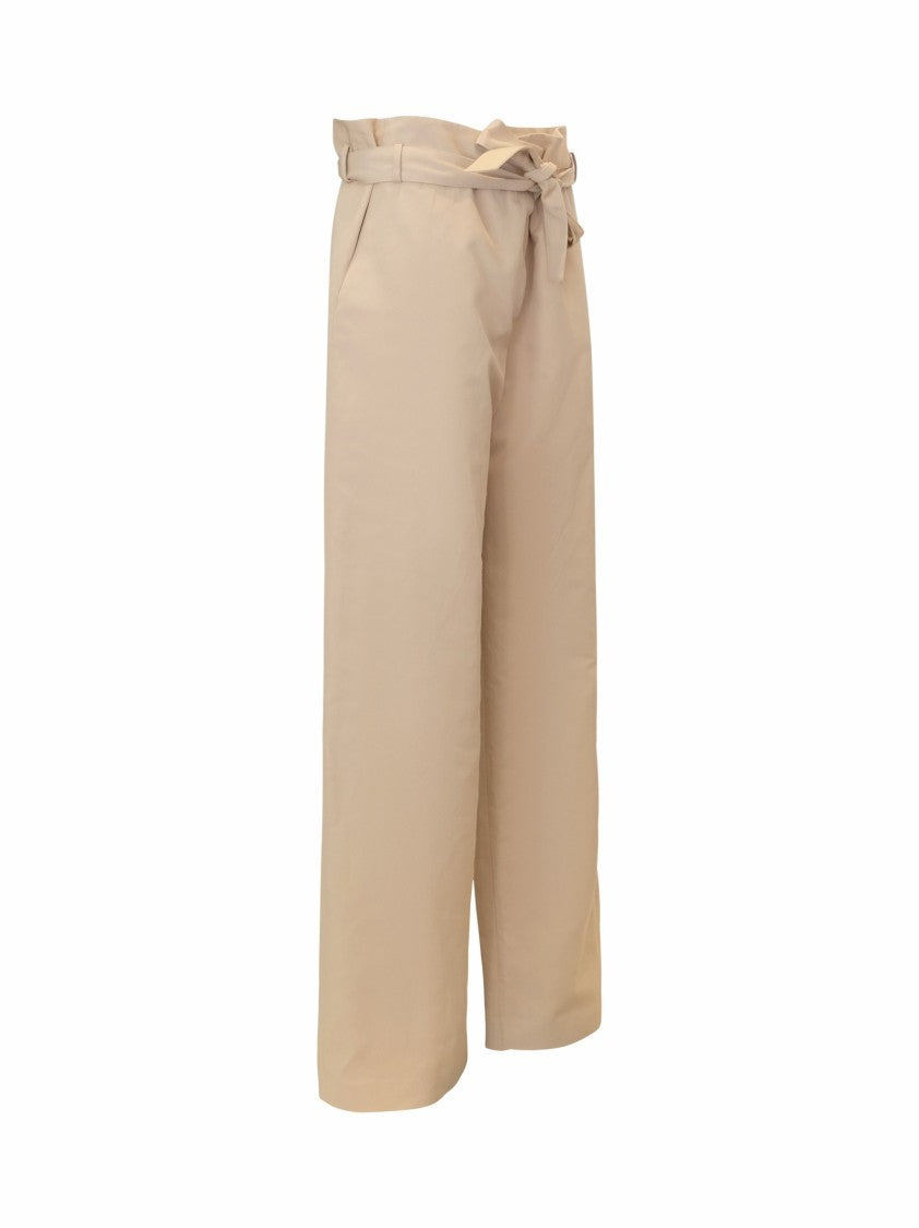 Antonelli Beige Linen Pan Pants