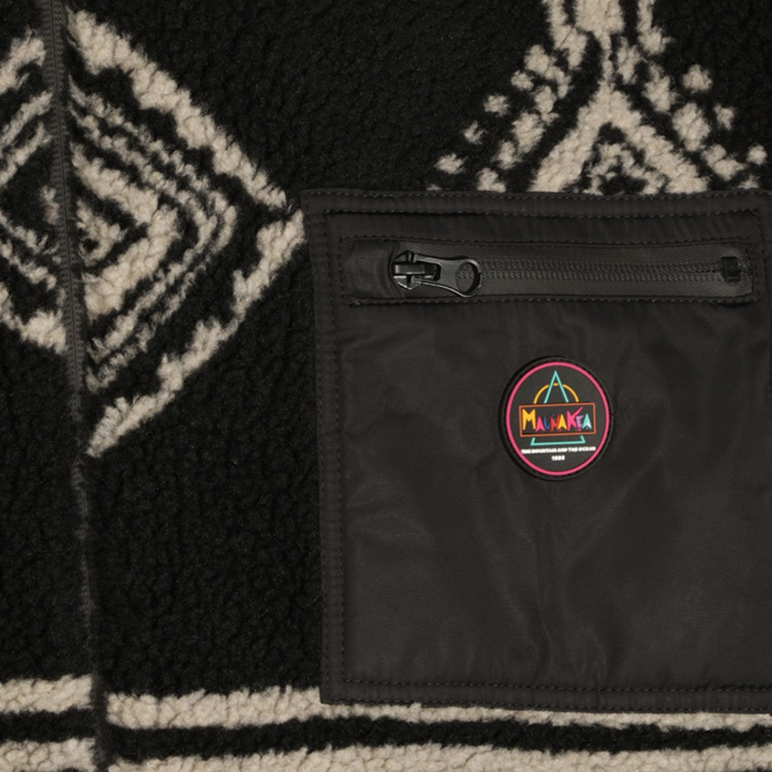 Maunakea Geometric Patterned Hooded Jacket