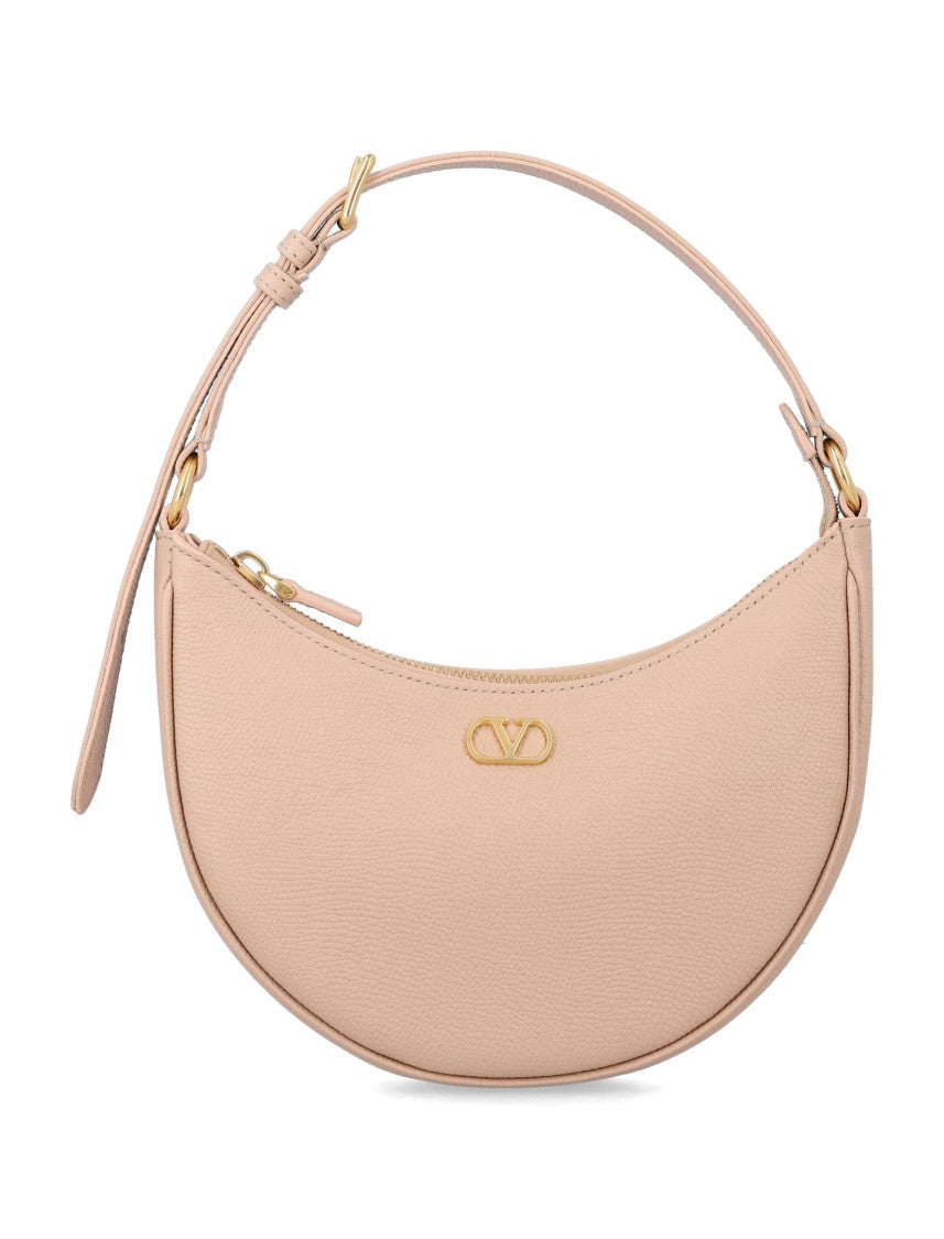 Valentino Garavani Vlogo Leather Mini Hobo Bag