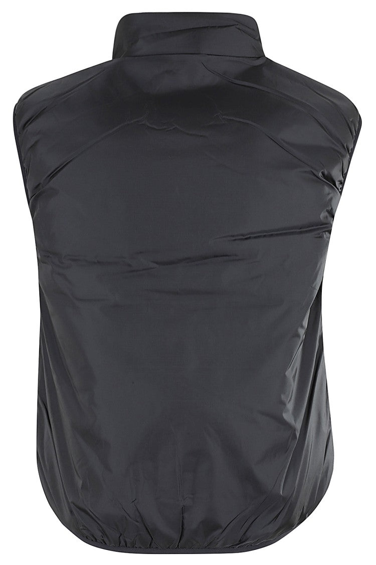 Aspesi Navy Gilet With High Collar