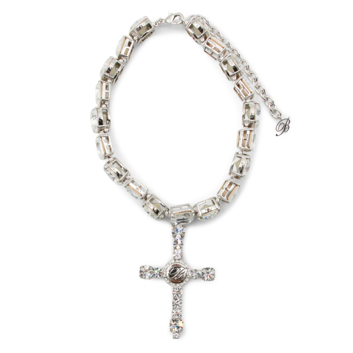 Blumarine Silver-Tone Bracelet With Cross Pendant