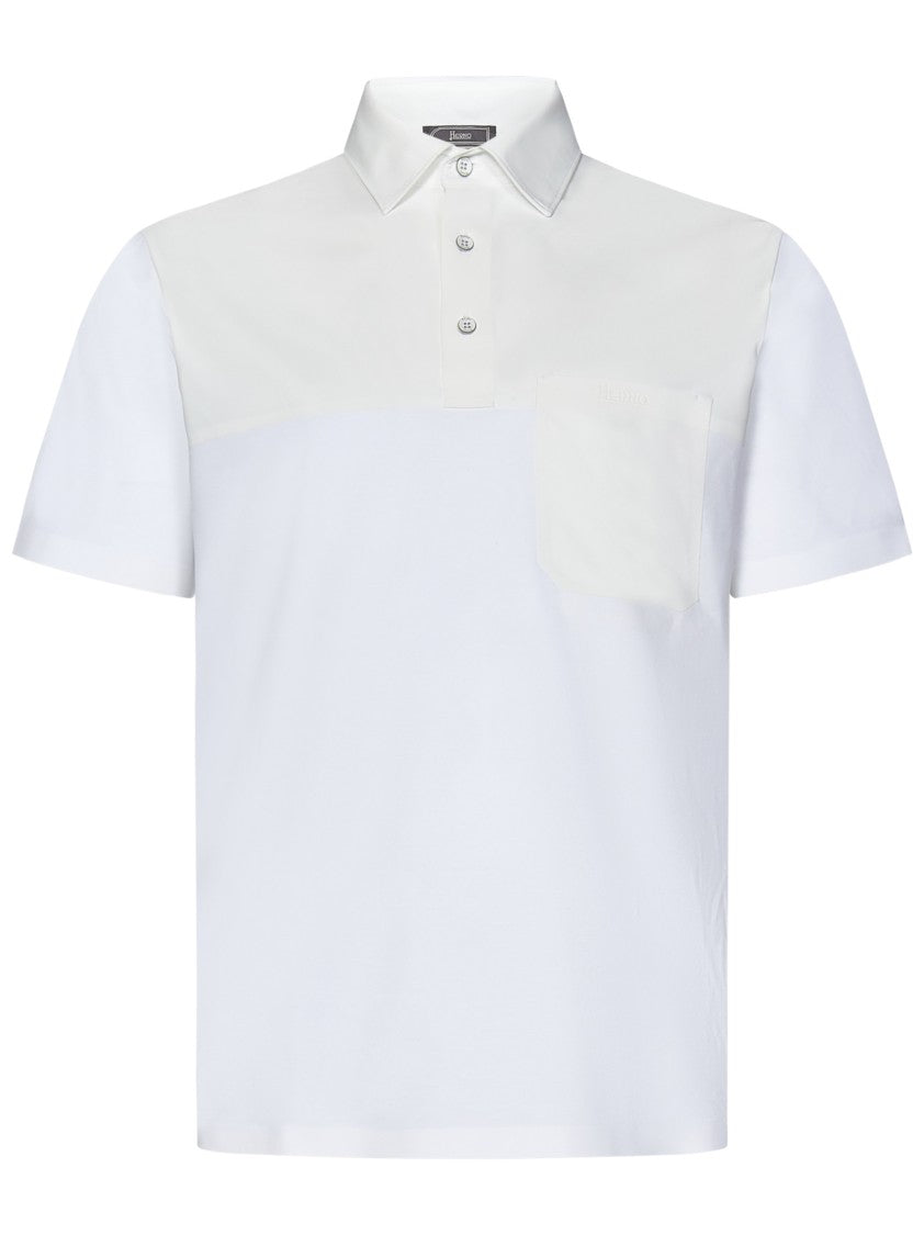 Herno Classic Polo T-Shirt With Buttoned Collar