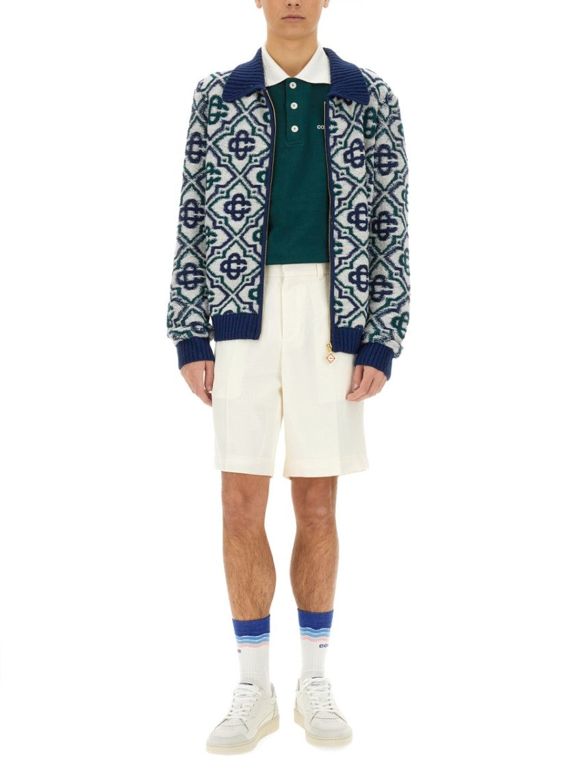 Casablanca Long-Sleeved Polo With Logo