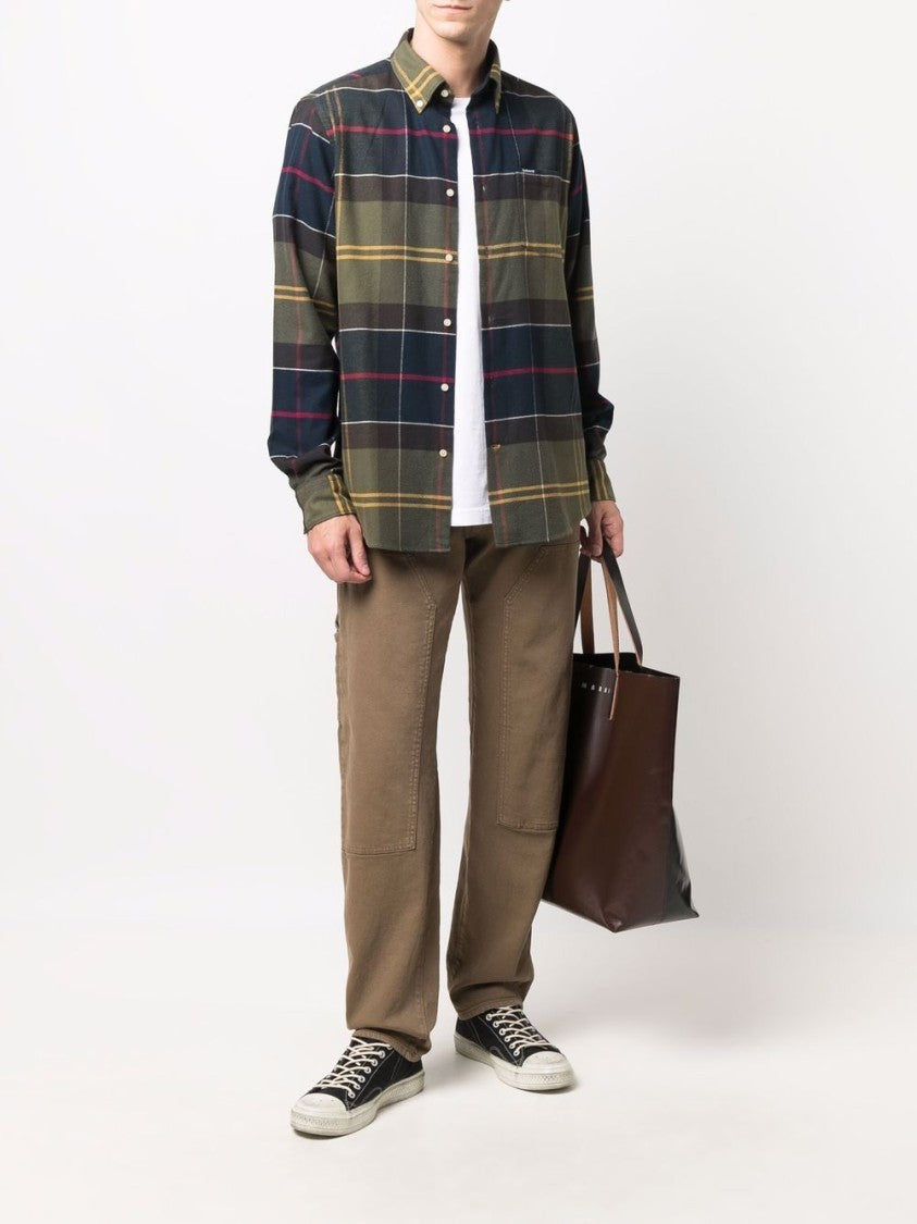 Barbour Tartan-Patterned Cotton Flannel Barbour Shirt