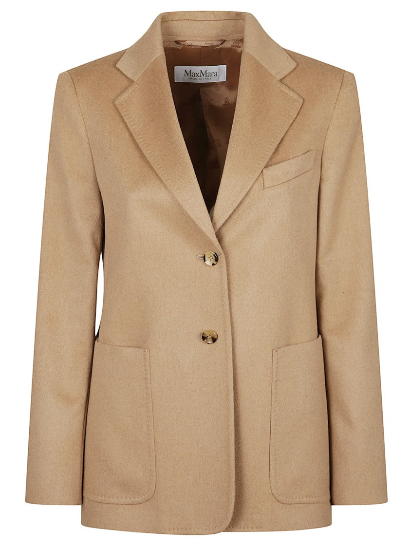 Max Mara Tailored Blazer With Notched Lapel And Patch Pockets