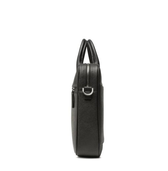 Emporio Armani Rectangular Black Bag With Sturdy Handles
