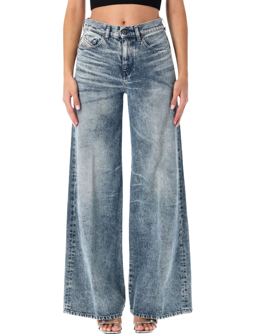 Diesel 1966 D-Sire Blue Wide-Leg Jeans