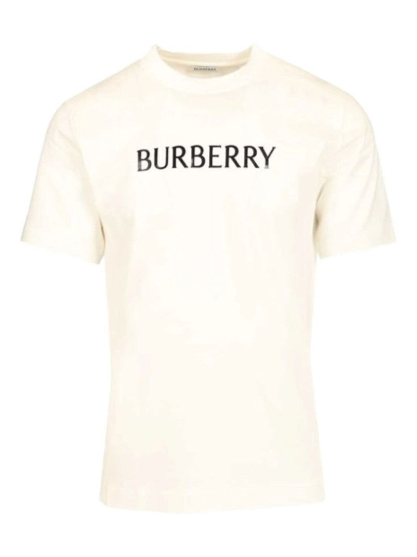Burberry White Seth Cotton T-Shirt