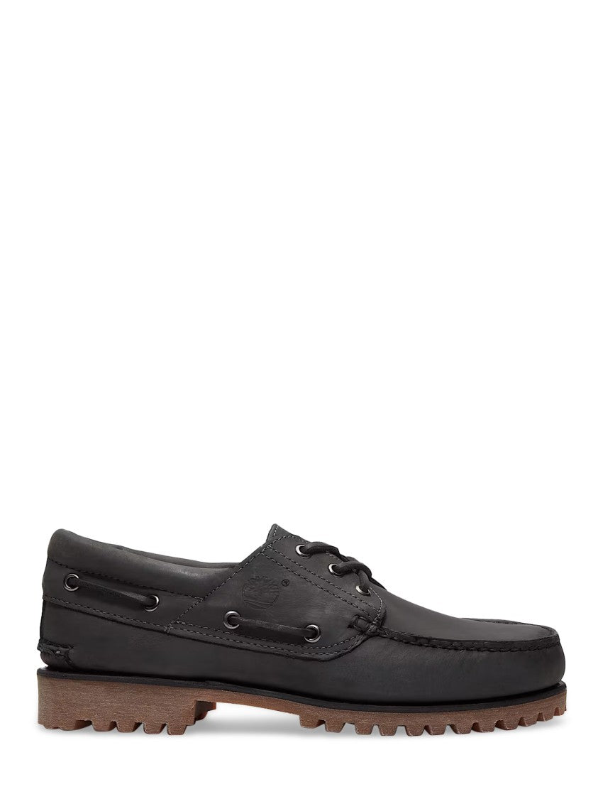 Timberland Classic Boat Shoes With Dark Grey Nubuck Upper
