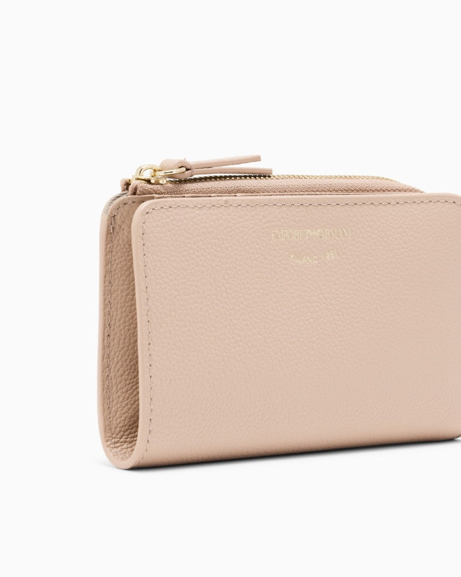 Emporio Armani Deer Print Leather Wallet