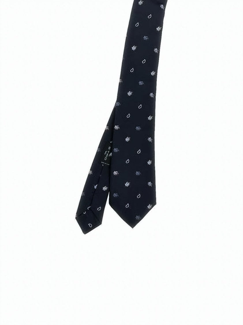 Etro Silk Necktie With Subtle Patterns And Classic Tip