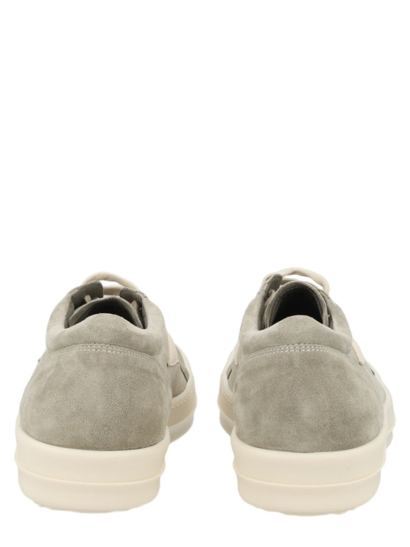 Rick Owens Vintage Smooth Leather Suede Low-Top Sneakers