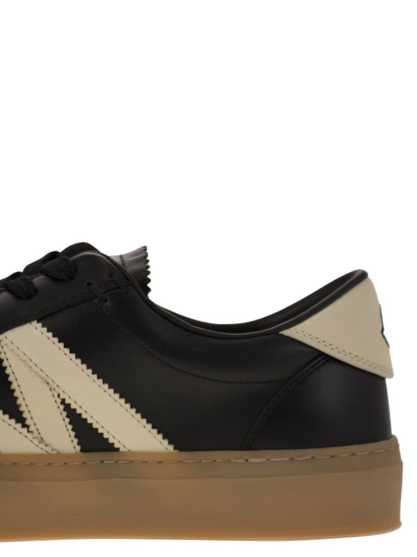 Moncler Monaco2 - Leather And Nubuck Sneakers.