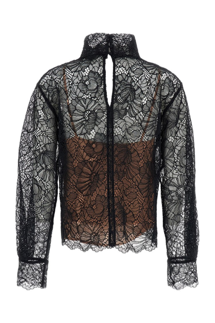 Rotate Lace Long Sleeve Blouse