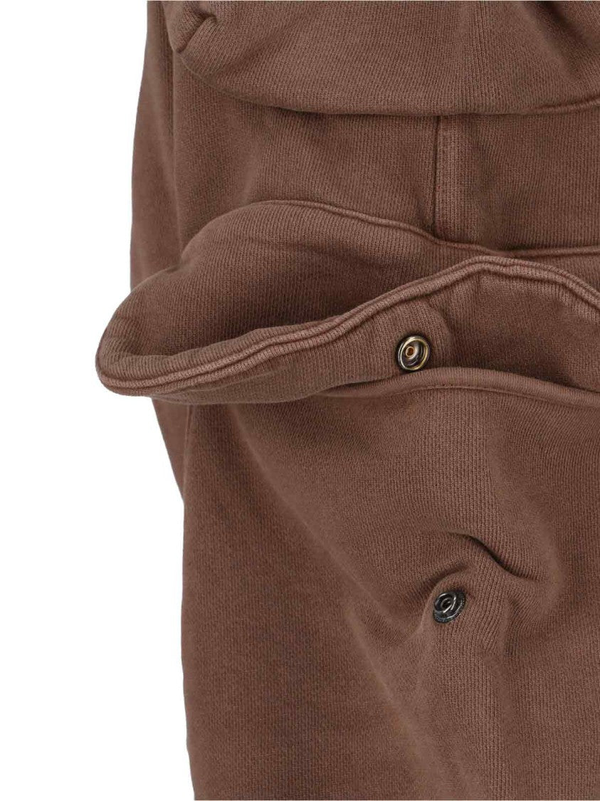 Entire Studios High-Waisted Brown Cargo Pants With Adjustable Hem