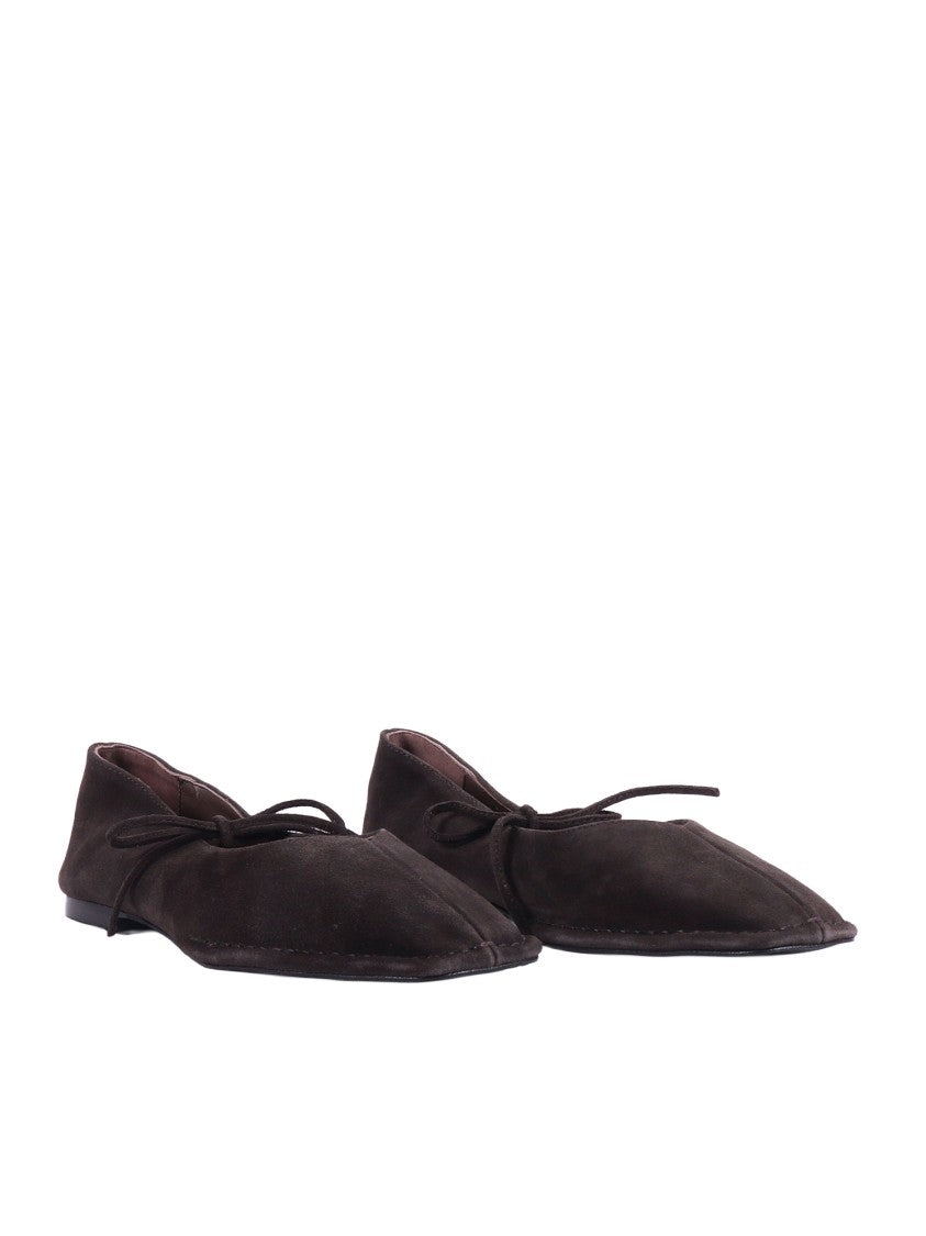 Alohas Coffee Brown Sway Suede Flats