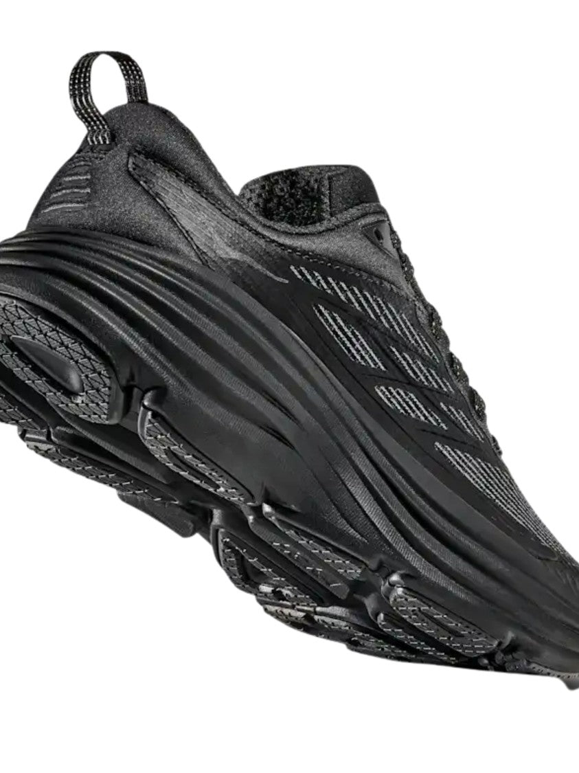 Hoka Caged Black Cushioned Midsole Sneakers