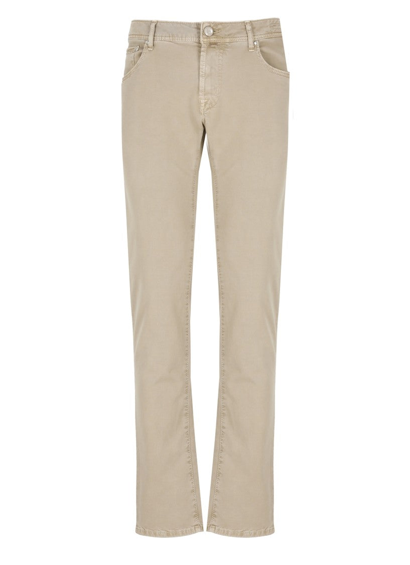 Jacob Cohen Beige Nick Slim Pants