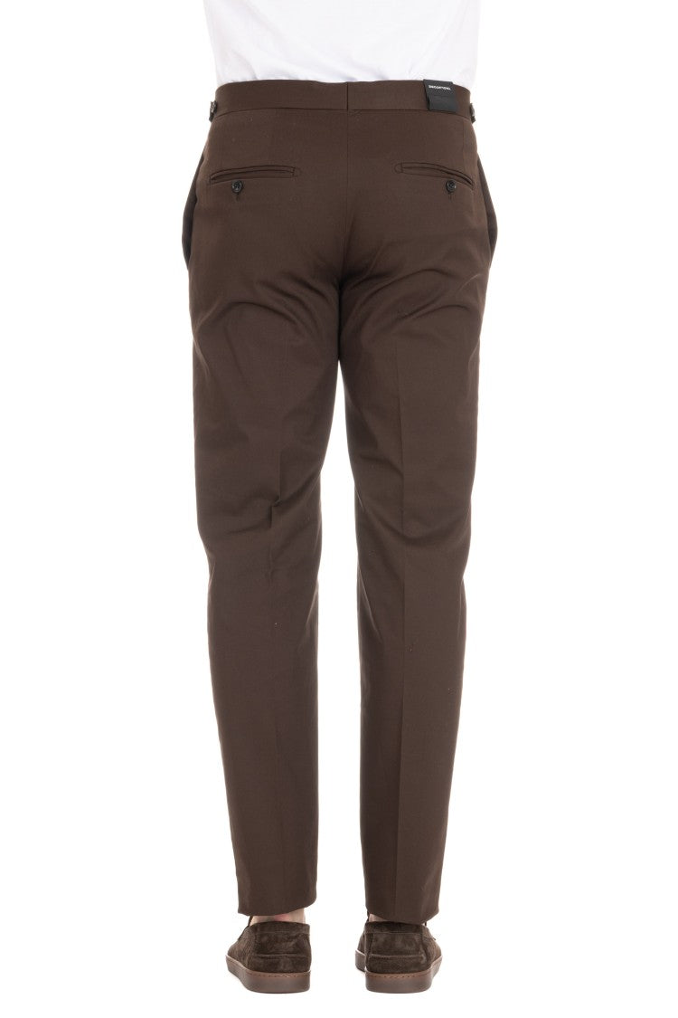 Tagliatore Newbros Cotton Satin Trousers
