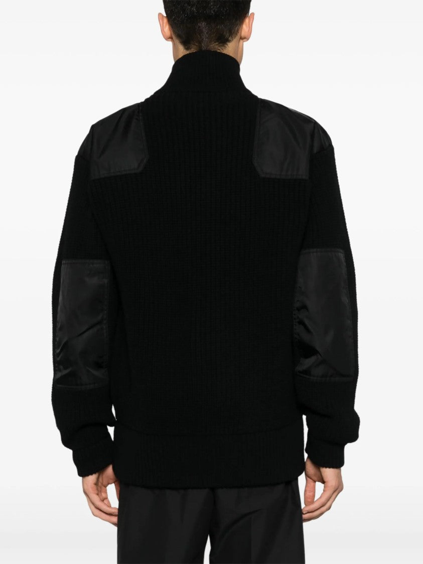 Prada Black Cardigan Wool/Cashmere Re-Nylon Cardigan