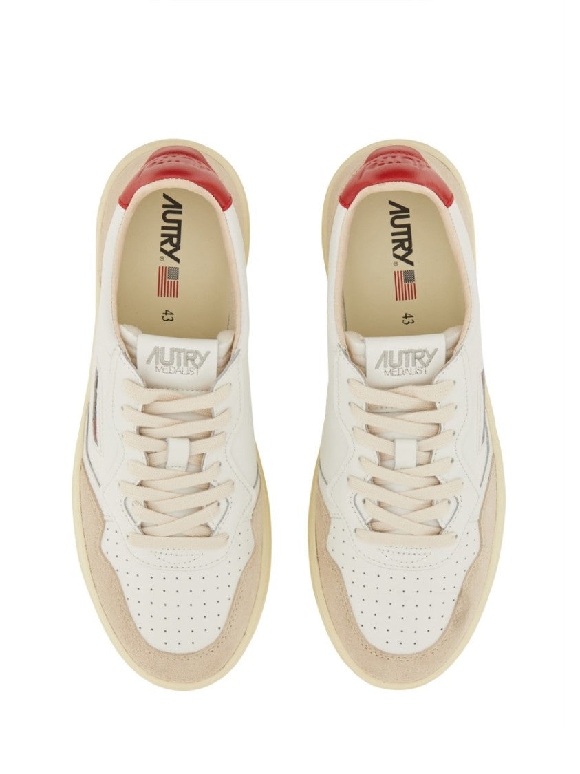 Autry Medalist Low Leather Suede Panels Sneakers