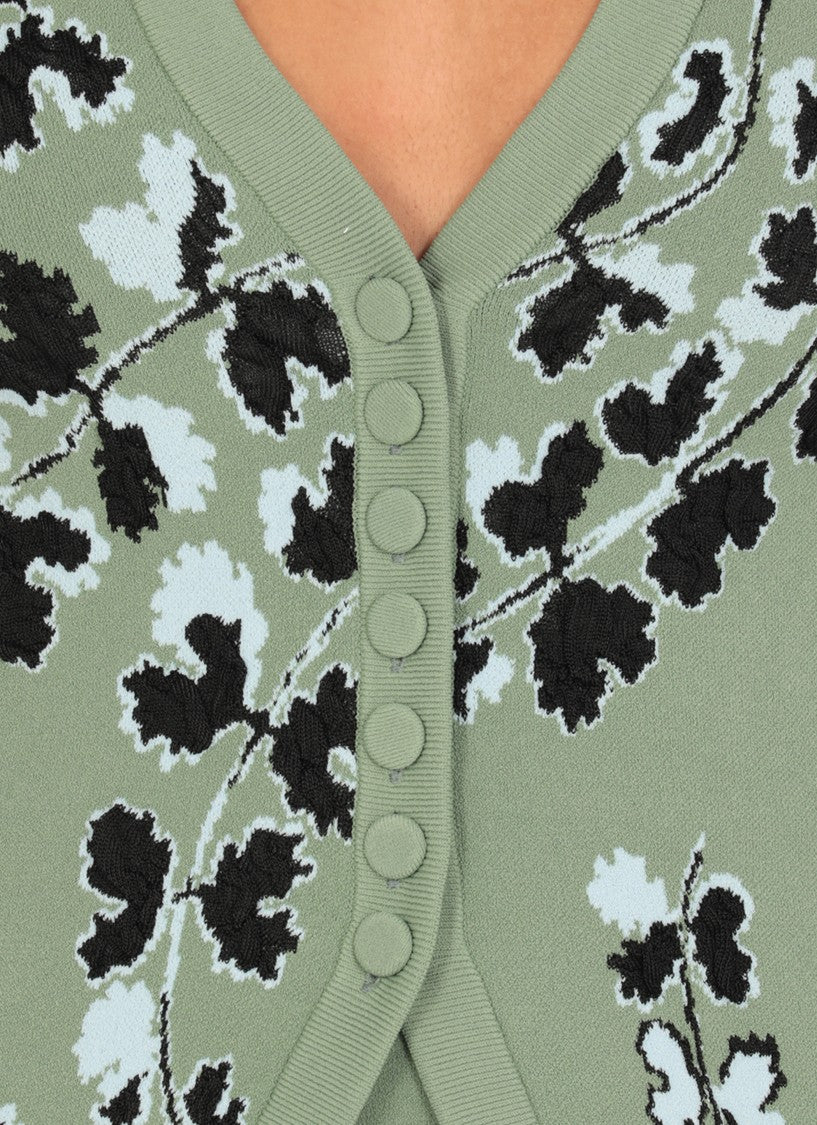 Lanvin Cardigan With Floral Pattern