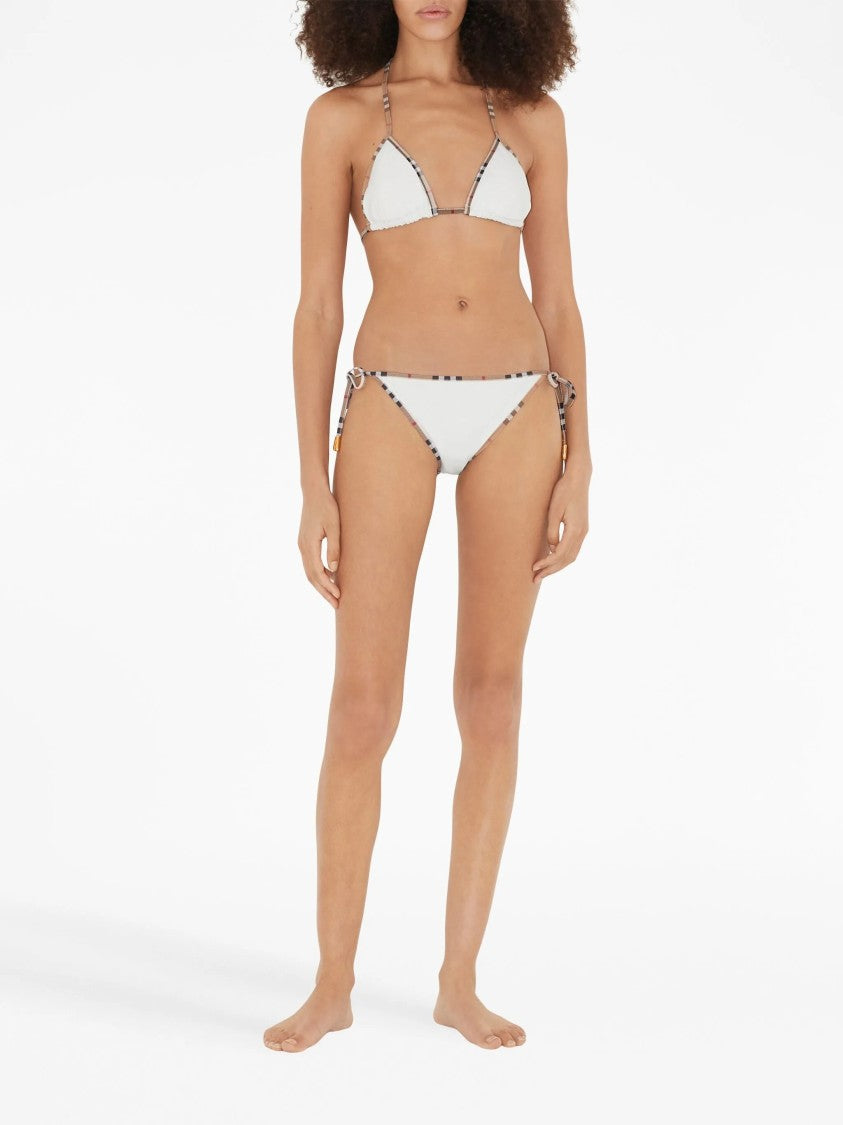 Burberry Classic Two-Piece Swimwear Set With Check-Patterned Trim